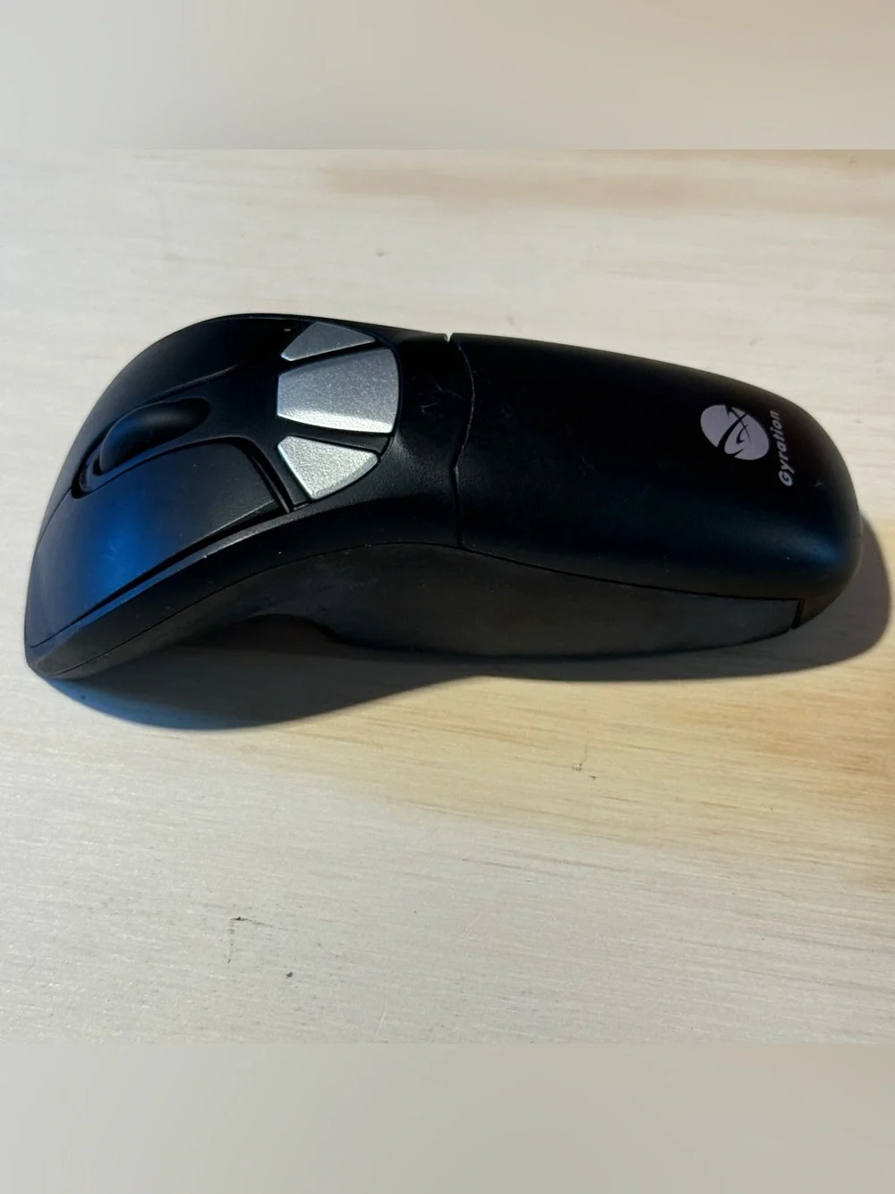 Gyration Go Plus AS04130-003 Black Wireless 2.4GHz Motion Sensor Laser Air Mouse